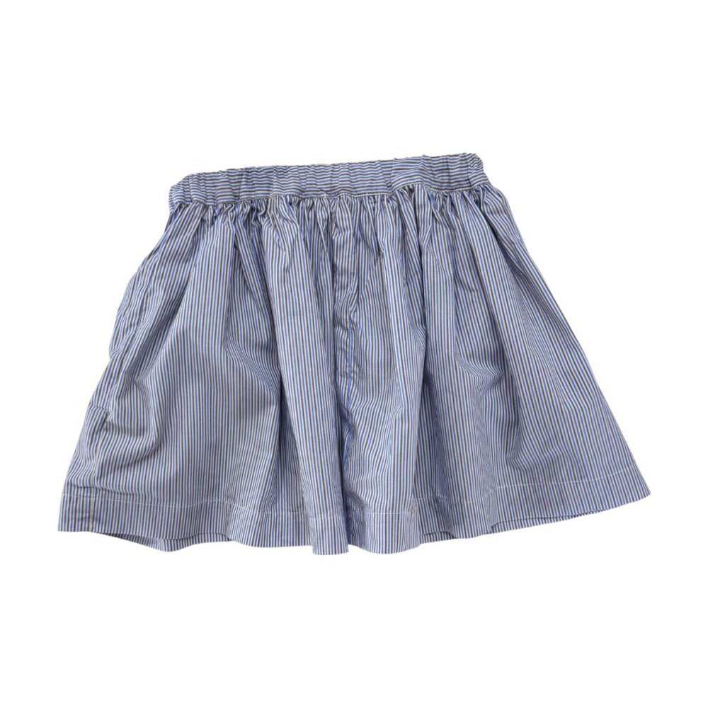 AS WE GROW - SKIRT - 100% COTTON - STRIPES - WHITE/BLUE/BROWN - 3-5Y - Picture 3 of 5